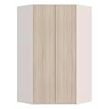 Forte PANOPTIK Eckkleiderschrank 120, moderner Schrank, 2-türig,...