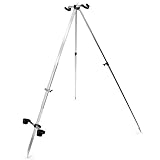 Brandungsrutenhalter - Aluminium Tripod für 2 Brandungsruten -...
