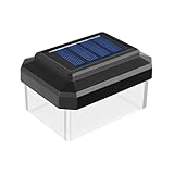 yanzisura Solarbetriebene Pfostenleuchten für die Terrasse - Wasserdichte...