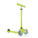 Globber Primo Lights – Tretroller Kinder, 120/80 mm, ABEC 5, 3-rädrig,...