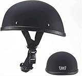 Halbschalenhelm Mit ECE Jethelm Retro Schnellverschluss-Schnalle...