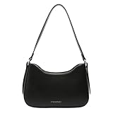 Myhozee Damen Handtasche Klein Schultertasche Schwarz Umhängetasche PU...
