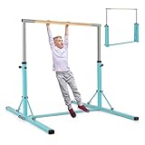 COSTWAY Gymnastik Turnreck, Turnreck 90-150cm höhenverstellbar, Reckstange...