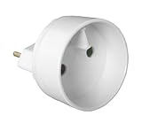 Zenitech - Adapter / Elektrischer Transformator mit Erdung - Stecker 6A auf...