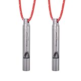 iBasingo Titan Pfeifen Outdoor Camping Wandern Jagd Klettern Notfall...