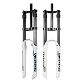 HZXQCVB 26/27,5/29' Downhill Mountainbike-Luftgabel 1-1/8' Gerades Rohr...