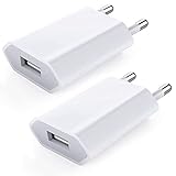 USB Ladegerät 2-Pack USB Netzteil Ladestecker 5V-1A Universal Stecker...