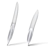 YQQYG Nagelfeile 2 Stück, Metall Nagelfeile in Federform, Nagelpfeile,...