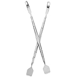 ELAYARD 2 Stück Edelstahl Mitesserentfernungs Gesichtsschaber für Frauen...