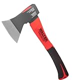 WALTER Beil 600 g 36 cm, ergonomischer Fiberglas-Griff, Kohlenstoffstahl,...