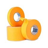 LZYDKH 3 Rollen Goldband, 50m x 30mm Abklebeband Maler Wasserfest...