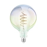 EGLO E27 LED Lampe farbig, große Glühbirne bunt schimmernd, Globe...