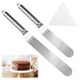 Winkelpalette Torte Set, 2 Stück Tortenmesser Edelstahl und 1 Dreieckiger...