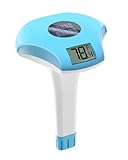 BALDR Solar Pool Thermometer Schwimmend, mit Großer LCD-Digitalanzeige...