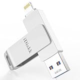 iDiskk MFi-zertifizierter 64GB Lightning-USB-Foto-Stick Speicher weiterung...