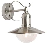 BRILLIANT Lampe Arto Außenwandleuchte hängend edelstahl | 1x A60, E27,...