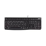 Logitech K120 Kabelgebundene Tastatur für Windows, USB Plug & Play, Volle...