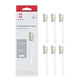 Oclean Bürstenköpfe Professional clean-6 pack, Weiß Zahnbürstenkopf mit...