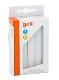 goki Geburtstagskerzen Weiß 10 Stück, Durchmesser 1,3 cm für...