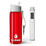 SurviMate 5-stufige 0,01 μm Ultra-Filtrations-gefilterte Wasserflasche,...