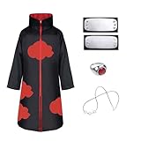 ACWOO Akatsuki Mantel für Kinder Erwachsener, Unisex Cosplay Anime Kostüm...