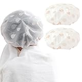 2-Stück Duschhaube, Duschhaube für Damen, Wasserdichte und...