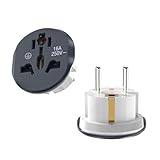 2 Stück Steckdosen Adapter Universal,EU Adapter,Adapter Steckdose,Stecker...