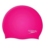Speedo Unisex Kinder Einfarbige geformte Silikon-Badekappe | Trockene Haare...
