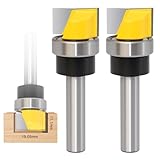 GOMETY 2 PCS 8mm Schaft Bündigfräser, Hartmetall Spitze Professionelle...