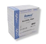 Romed Alkoholtupfer 65 x 30 mm, 2-lagig, Spar-Set 2 x 100 Stück,...