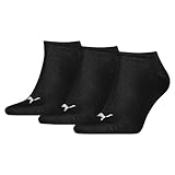 PUMA Unisex Puma Unisex Plain Sneaker - Trainer (5 Pack) Socks, Schwarz,...