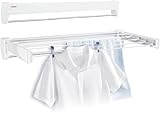 Leifheit Wandtrockner Telegant 36 Protect Plus zum Ausziehen,...