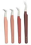 My Lash Tools Wimpernverlängerungspinzette mit Faserspitze,...