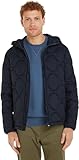 Tommy Hilfiger Herren Steppjacke mit Kapuze, Blau (Desert Sky), XL