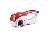 Girmi GT02 Wiederaufladbare Reibe, 12 W, 2 Edelstahlwalzen, Weiß/Rot