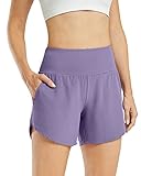 G4Free Activewear-Shorts für Damen Hohe Taille Sportshorts Yoga Kurz Hose...