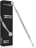 SCHWERTKRONE® Akupressurstift [PREMIUM ROSTFREIER EDELSTAHL] -...