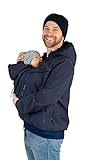 Viva la Mama - Männerjacke zum Babytragen Vorn, Allwetter, Softshell -...