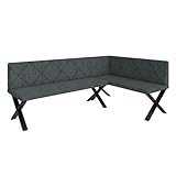 Eckbank Akiko Metal X - Eckbankgruppe für Ihrem Esszimmer, Küche modern,...