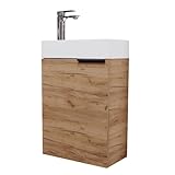 Planetmöbel Waschtisch mit Unterschrank 40 cm Waschbecken Bad Gäste WC...