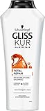 Gliss Kur Shampoo Total Repair (400 ml), Haarshampoo glättet die...