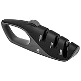 KARL HAUSMANN Manuelle Messerschärfer Profi - 4 in 1 - Schwarz-Grau...