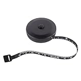 Taschenmessband, schwarzes Kunststoff, 60 Zoll(150 cm) lang, beidseitige...