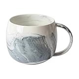 eKsdf Marmoroptik Kaffeetassen Tasse Bauchig Keramikbecher 300ml Mokkatasse...