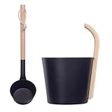 Saunakübel Set, 7L Aluminium Saunakübel Saunakelle Mit Langem Griff...