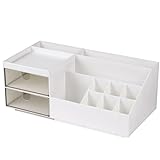 URAQT Make Up Organizer, Kosmetik Organizer mit 2 Schubladen und 10...