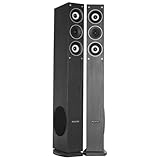 Fenton SHFT52B HiFi Lautsprecher Set, 3-Wege passives Standlautsprecher...