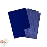 50 Blatt Transferpapier,Pauspapier Blau,Kohlepapier,Blaupapier zum...