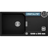 SCHOCK kompakte Küchenspüle 100 x 51 cm Manhattan D-100L Onyx -...