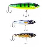 Zite Fishing Jerkbait-Set 12-15cm - Jerk Wobbler Angel-Köder Hecht-Angeln...